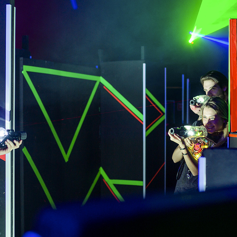 Lasertagaction auf 650 Quadratmetern